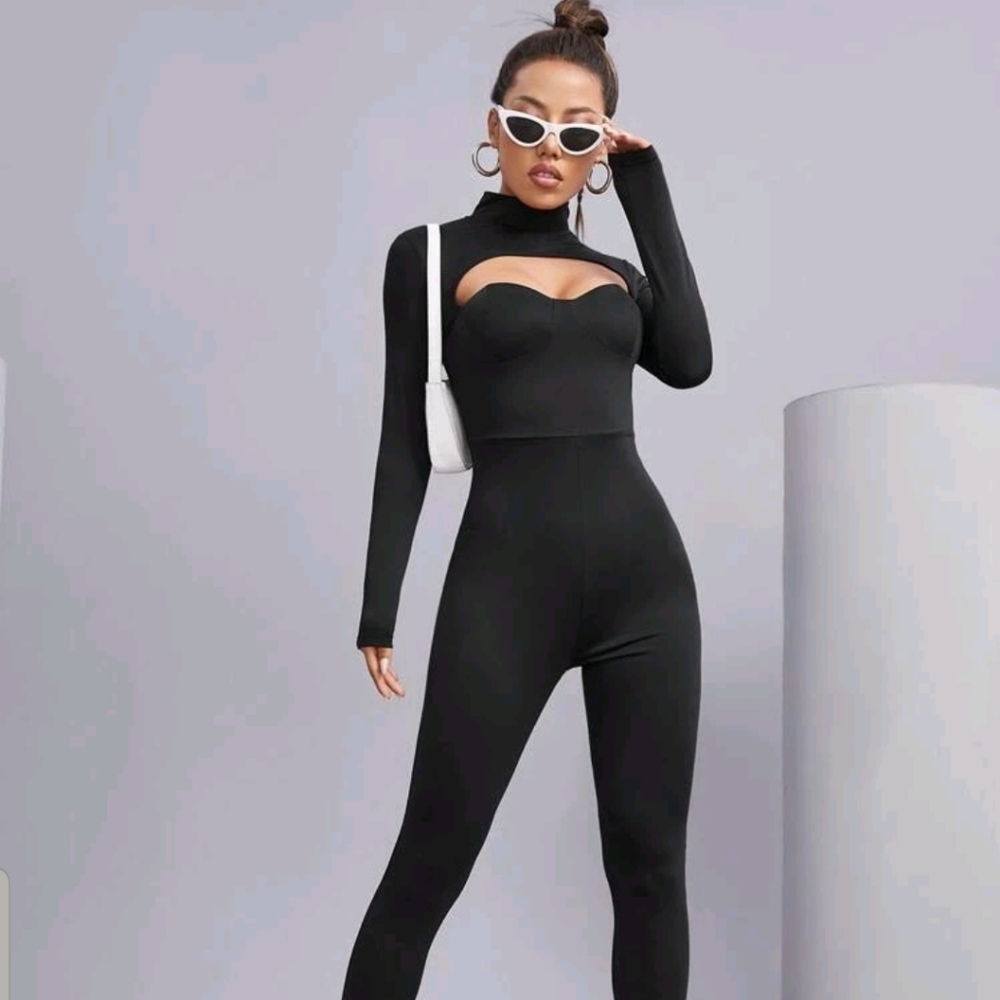 Long Sleeve CutOut Jumpsuit